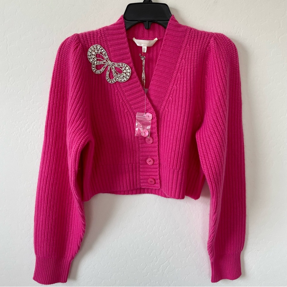 LoveShackFancy Pink Cardigan Sweater - Picture 7 of 10